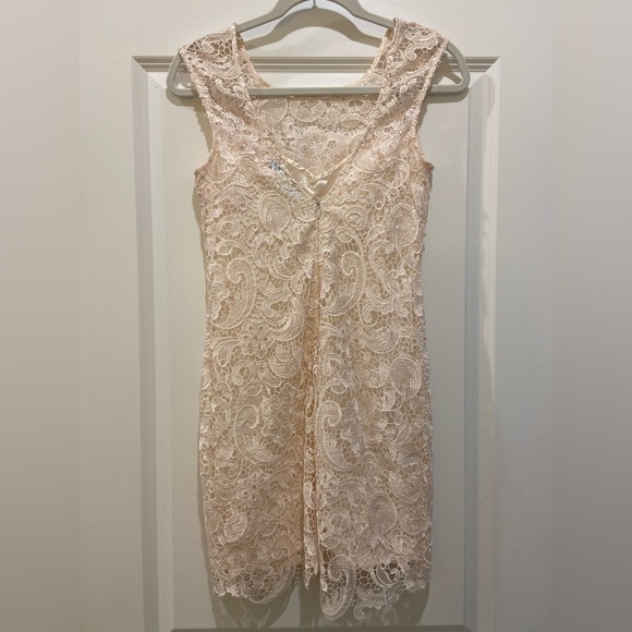 Francesca’s Crocheted Lace Dress - Ivory - Picture 2 of 3